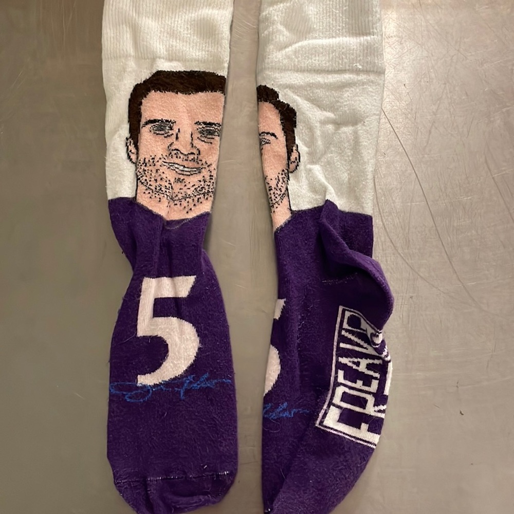 Baltimore Ravens Joe Flacco Mens Socks